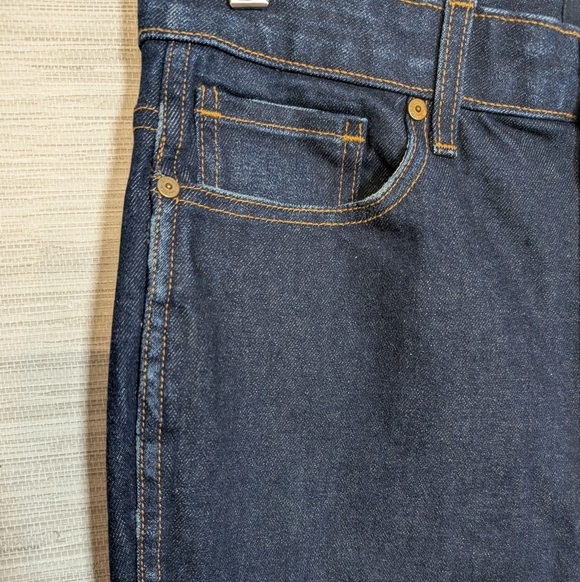 KHAITE Dark Blue High Rise Vanessa Detroit NWT 32 Cigarette Straight - Picture 3 of 13